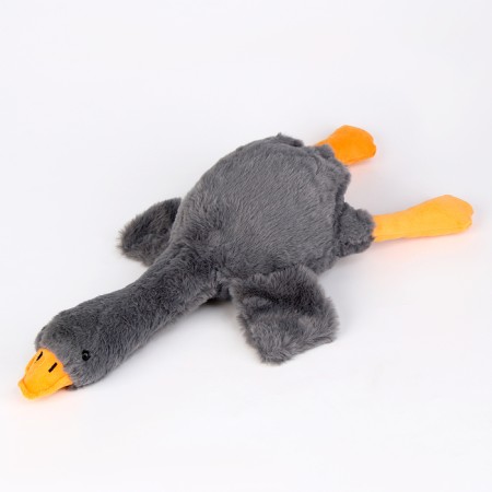Soft toy "Goose", 50 cm, gray color-1