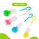 Brush for bottles with a sponge, color mix