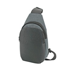 Slong bag (B2842-05140) Combined material (test + NK), gray, 1x150x15 cm