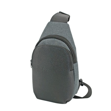 Slong bag (B2842-05140) Combined material (test + NK), gray, 1x150x15 cm