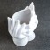 Kashpo - organizer "Hands and face" white, 21x13cm
