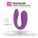 Vibrator for steam, with vibropuli, silicone, purple