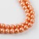 Glass beads, set 78 pcs., Size 1 pc. - 10 mm, orange color