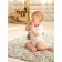 Baby rug is soda, size 115x115 cm, print print, yellow color