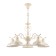 Caustra Freya Fr2566-PL-05-WG Benoit, 670x670x1535 mm, E27, 5x60W, cream color with gold