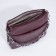 Cross-Bodi bag with zipper, burgundy color