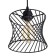 Lamp Bayerlux "Deco" 1xe27 40W black 18.5x18.5x100 cm.