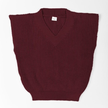 Жилет для девочки Amarobaby Knit, рост 146 см, цвет бордовый-12