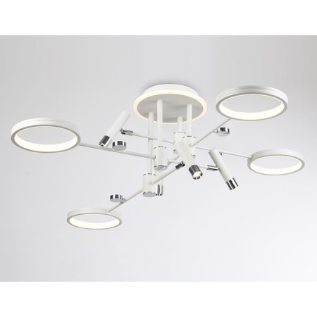 LED ceiling LED with Ambrella Light, Linetech, FL51648, LED, 98 W, 7350LUM, 3000-6400K, Chrome Color, Chrome-2