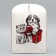 A folding box for a small cake “Happy New Year!”, 15 x 15 x 18 cm, New Year