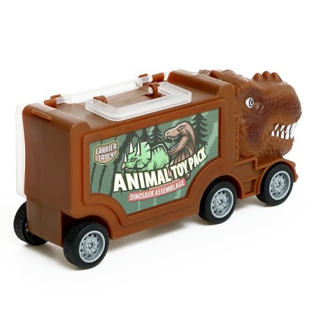 Dino gaming set includes 2 trucks and dinosaurs-7