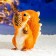 Garden figure "Squirrel with a bump" 12x27x28cm