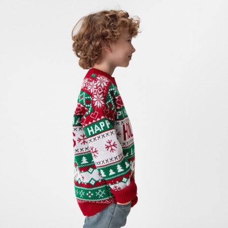 New Year. Knitted children's kaptan holidys size 30, (98-104 cm)-3
