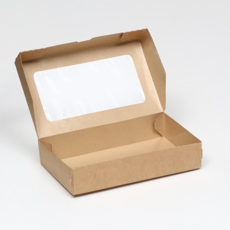 Container is a discovery, with a window, craft, 20 x 12 x 4 cm-4