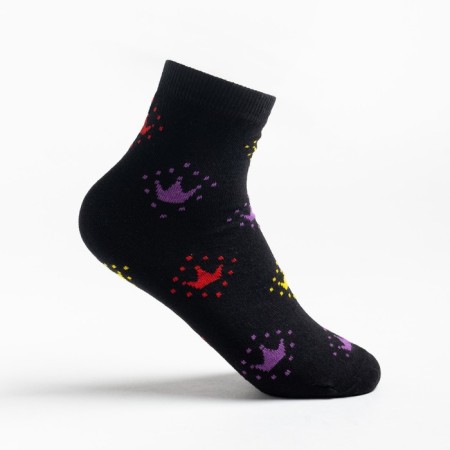 Women's socks, black color, size 23-25