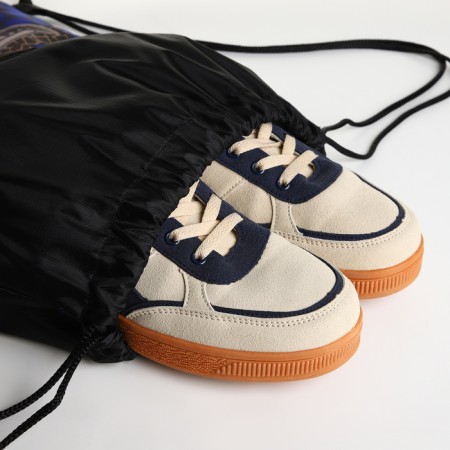 Bag for shoes on the lace, black color-3
