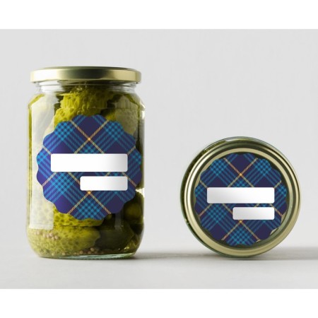 Stickers for marking cans "spices" 24 pcs, blue-2