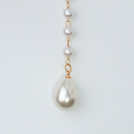 Pearl pearl "drop" color gold, 40cm-3