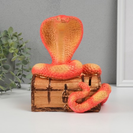 New Year's piggy bank "Cobra on the chest" 20 x 17 x 12 cm.-4