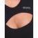 Women's dress "Three hearts", size 50, black color