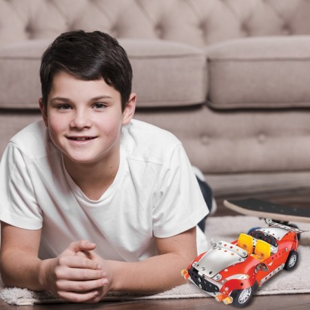 Metal designer "Sportsmobile", 4 in 1, 226 parts-4