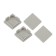 A set of plugs for the profile CAB280, 4 deaf square in 1 set