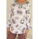 Female blouse, size 48, white, purple color