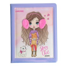 Дневник универсальный для 1-11 класса Stay Chic, твёрдая обложка, искусственная кожа, с поролоном, ляссе, 80 г/м2