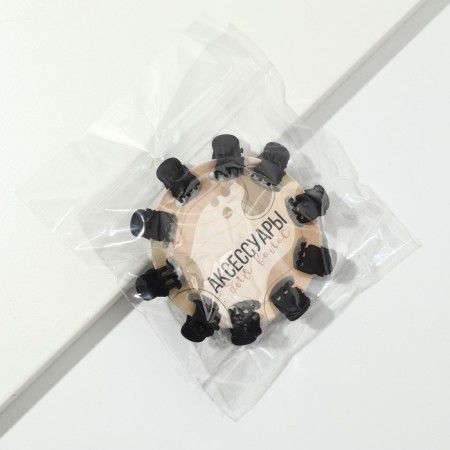 Hair crab "Accessories", 10 pcs., 1.5 x1.5 cm-7