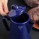 Emphased Coffee pot “Blue Marble”, 800 ml, 14 × 11.5 × 18 cm, blue color