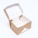 Folding box, with a window, craft, 15 x 10 x 8.5 cm