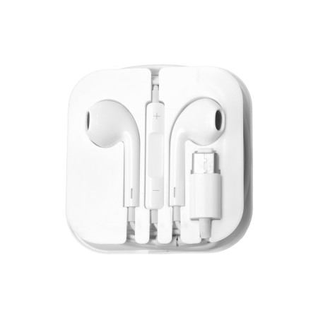 Luazon VBT 1.13 headphones, inserts, microphone, Type-C connector, white-2