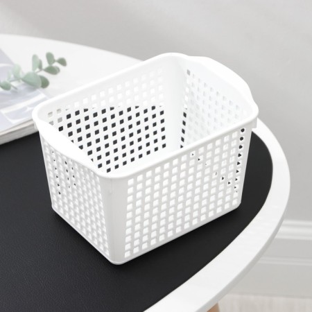 Loft storage basket, 2 l, 20 × 13.5 × 12 cm, white color-1
