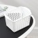 Loft storage basket, 2 l, 20 × 13.5 × 12 cm, white color