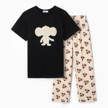 Female pajamas (T-shirt and trousers) KAFTAN Cheburashka size 52-54-5