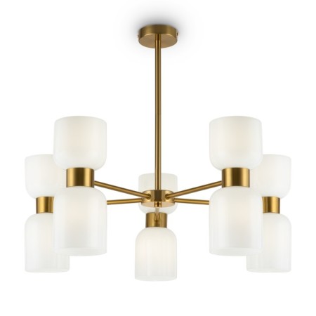Suspended lamp 60W, 10KHE27, 51x70 cm, brass