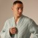 Wafel bathrobe male SL Home: BOHO "Azzura", size XL, 100% cotton, 280 g/m2