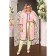 Cardigan female, size 60, white, pink color
