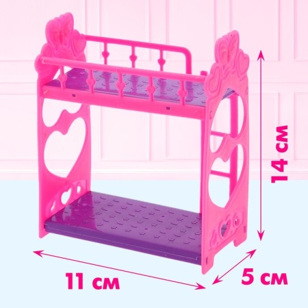 Puppet accessories: Double -tier bed "Baby"-1