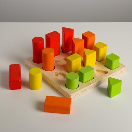 Logical gaming set "Sorter-lodge. Geometry "17 details-7