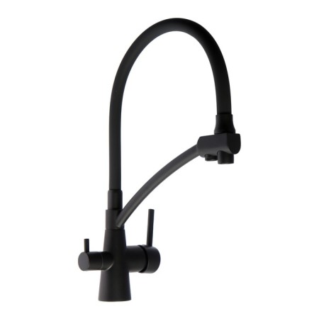 Accoona A5179TT-13 kitchen mixer, single-legged, flexible spout, flowing to drinking, gray-2