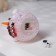 Christmas tree toy "Red Snowman" 8 cm, batteries, glow of multi (RGB)