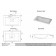 Snow -out sink Uperwood Elen, 75 cm, with a decorative lid, white
