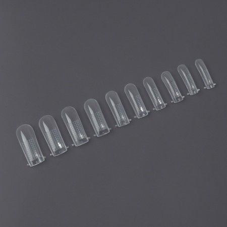 The upper forms for building in a container, 100 pcs, soft square, transparent color-3