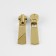 Automatic lock for metal zippers, No. 5, 10 pcs, the color of the gold