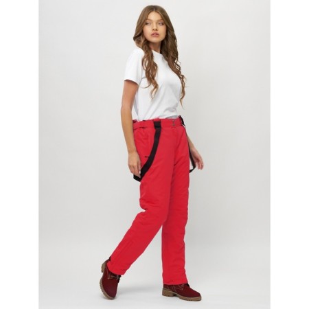 Ski -loving trousers, size 54, red color-1