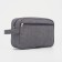 Lightning cosmetic bag, external pocket, gray color
