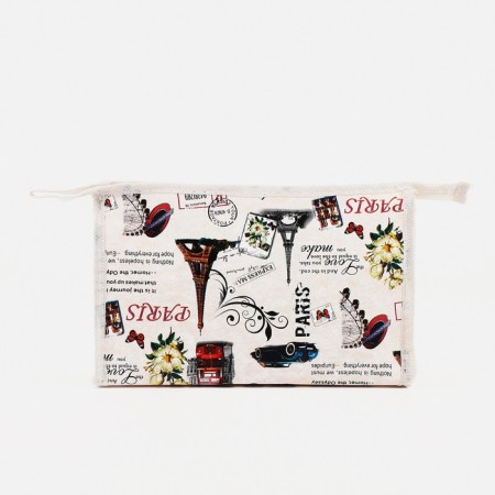 Lightning cosmetic bag, beige color-1