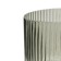 Decorative vase of embossed glass, 115 × 115 × 245 mm, color gray color