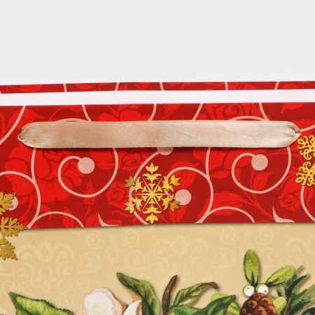 Gift, laminated, "Flowers" package, 31 x 40 x 11.5 cm-4